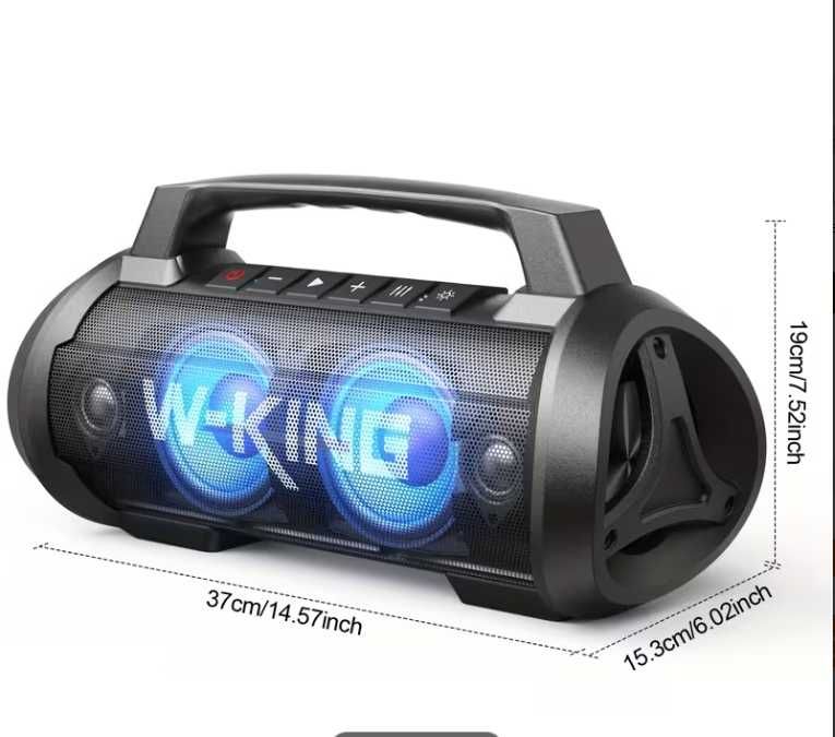 W-KING Super Bass 120W Пикова мощност 70W 40 часа на възпроизвеждане 15600mah IPX6 водоустойчивa