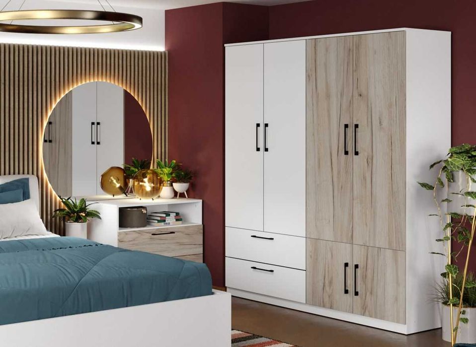 Dulap Relax Alb / Stejar k02 – C164/02