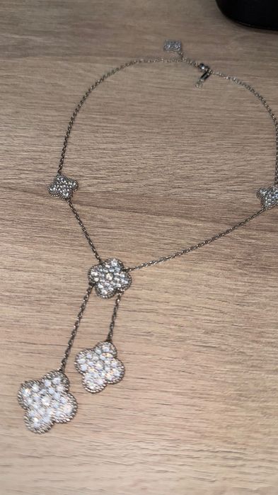Van Cleef колие в сребърно с камъчета