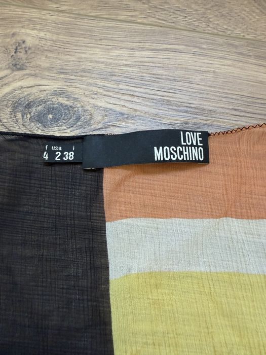 Love Moschino шелковый топ