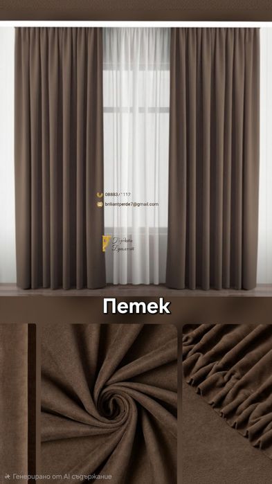 „Луксозни пердета и воали от Брилянт ООД