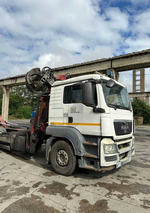 MAN TGS 28.440 6x2 cu macara hidraulică și braț pentru containere – 2010
