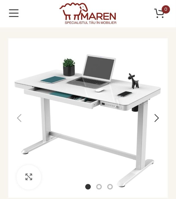 Birou reglabil pe inaltime cu USB