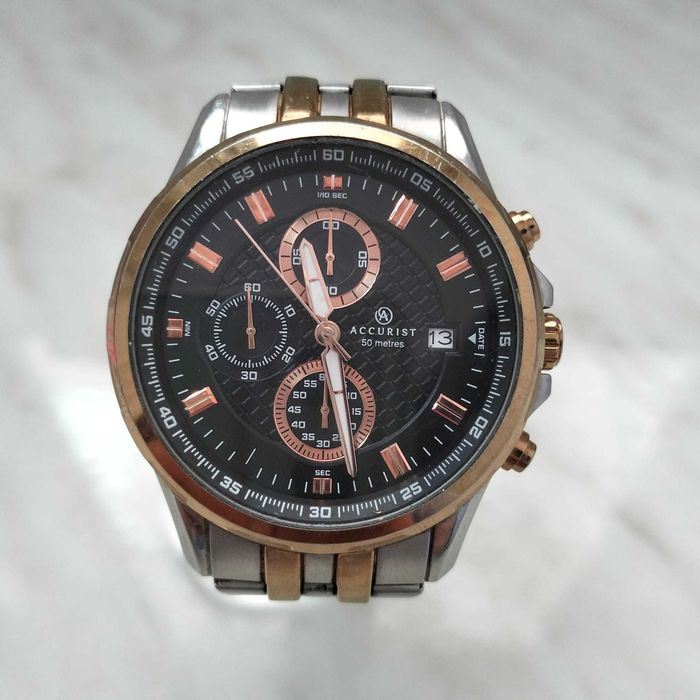 Ceas Accurist Chronograph  Black Dial 7036 Zeus Amanet Rahova 2708