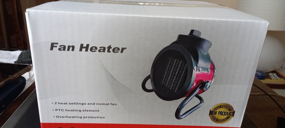 Aeroterma incalzitor 220 v. 2000 wati. Reglabil. Nou!