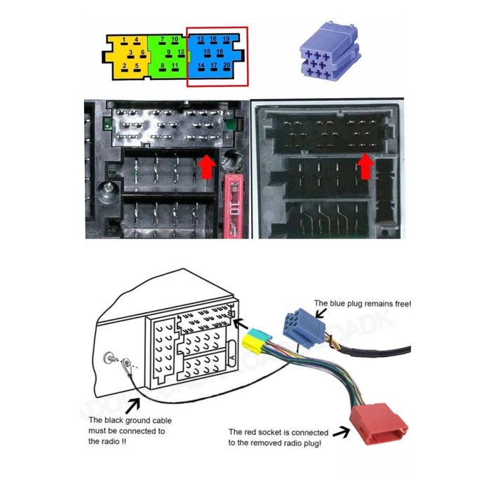 Adaptor USB Aux in Audi concert, chorus, simphony, plug and play