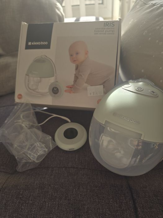 KIKKA BOO Електрическа помпа за кърма преносима IRIS HANDS FREE MINT
