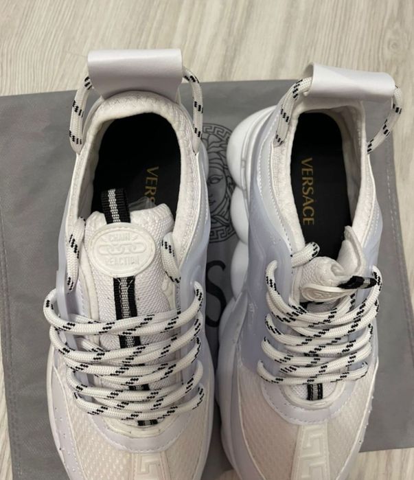 STOC LIMITATI!! Adidasi / Sneakers Versace Chain Reaction Alb Marimi 36-44 Unisex