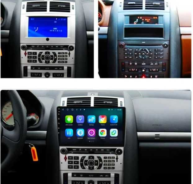 9-инчова мултимедия за Peugeot 407 (2003–2010) + подарък камера