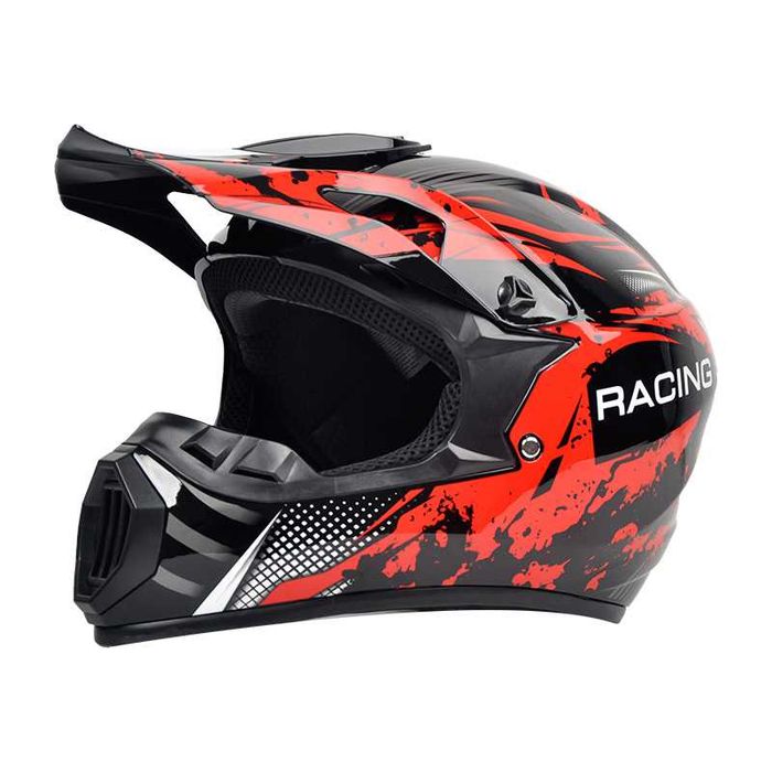 Casca Moto Enduro Cross ATV - S / M / L / XL - Rosu