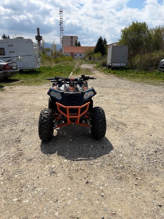 ATV 125cc kxd-commander 007, e start,automata 3+1,4 timpi,8 inch,portocaliu