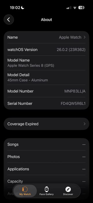 Apple Watch series 8 45mm 97% аккумулятор 32 ГБ