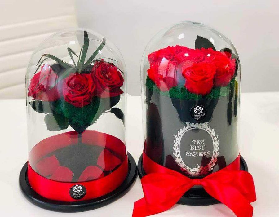 Trandafiri criogenati rosii