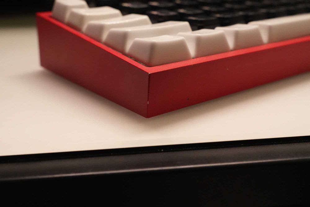 Tastatura Wooting 60HE+ cu carcasa KBDFans E-Coating Red