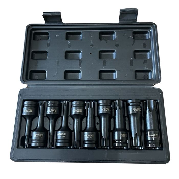 Комплект Ударни БИТОВЕ 1/2 – ТОРКС 10 ЧАСТИ HAWEK , HW-2051