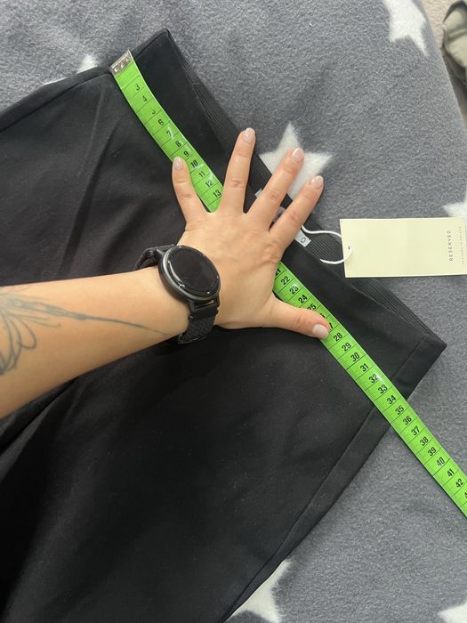 Черен еластичен панталон