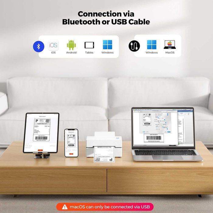 OFERIM FACTURA Imprimanta termica pentru etichete si AWB-uri, Android/ iOS/MAC/ Win