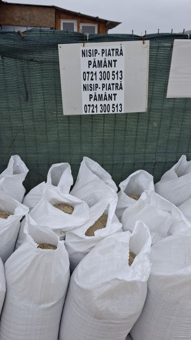 Nisip la sac sau la bascula