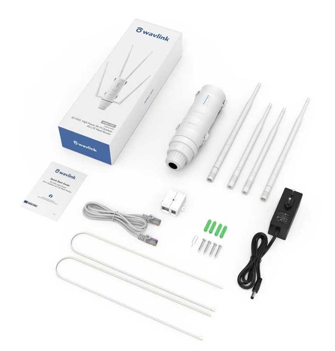 4G LTE AC1200 Високомощен външен Wi-Fi рутер със слот за SIM карта