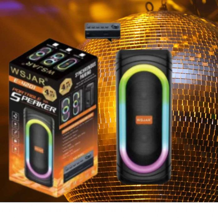 Тонколона с LED цветни светлини,WSJAR