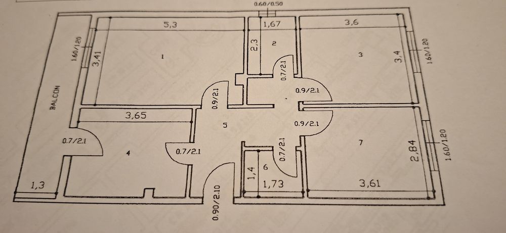 Proprietar vând Apartament 3 camere decomandat Nicolina