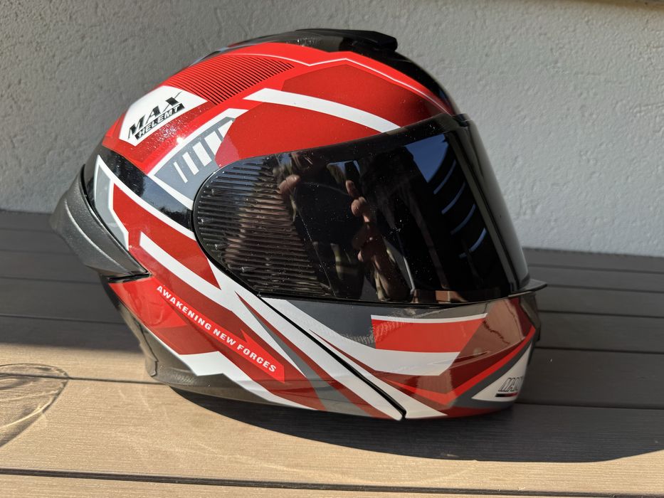 Casca moto flip up Heromind + intercom , marimea XL , NOU