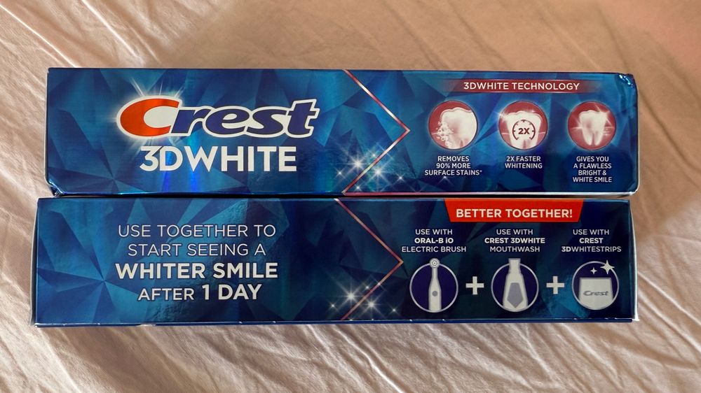 Pasta de dinti albit dintii Crest 3D WHITE albire Benzi Plasturi