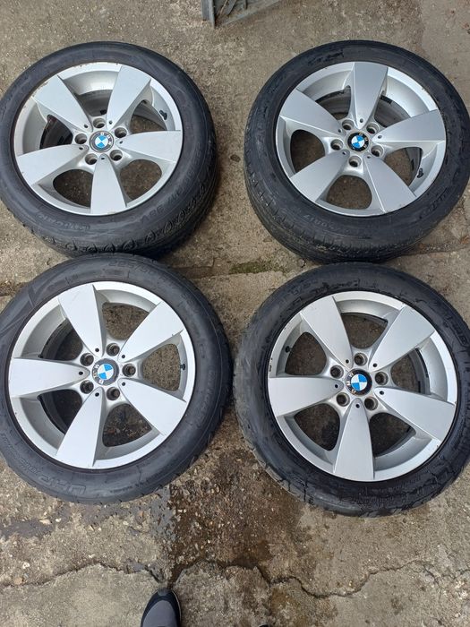 Jante aluminiu BMW  R 17 5x120 cu anvelope vară