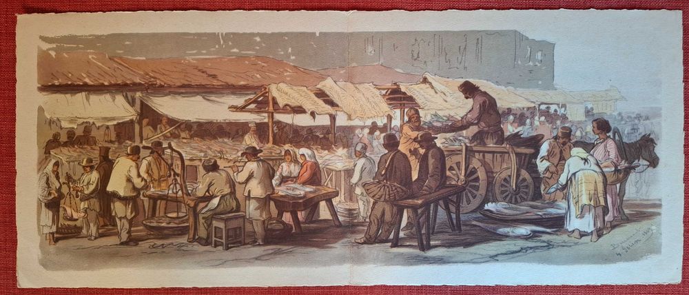Cromolitografii - Preziosi - Bucurestii in 1869