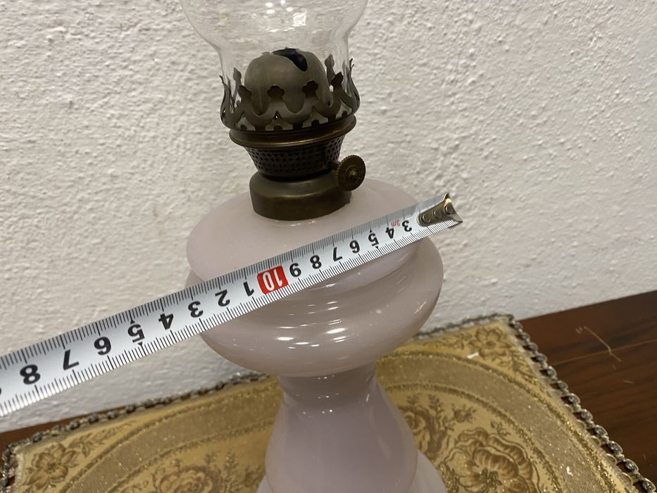 Френска газена лампа от цветно стъкло