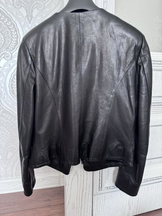 Кожаный касуха  куртка