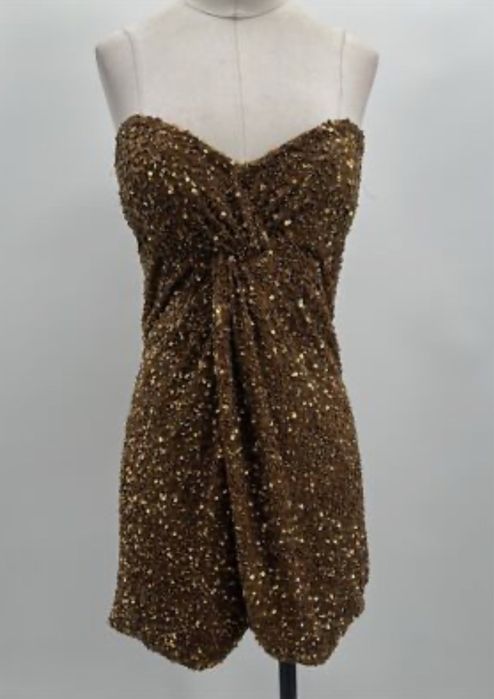 Бутикова Официална рокля с пайети Retrofete