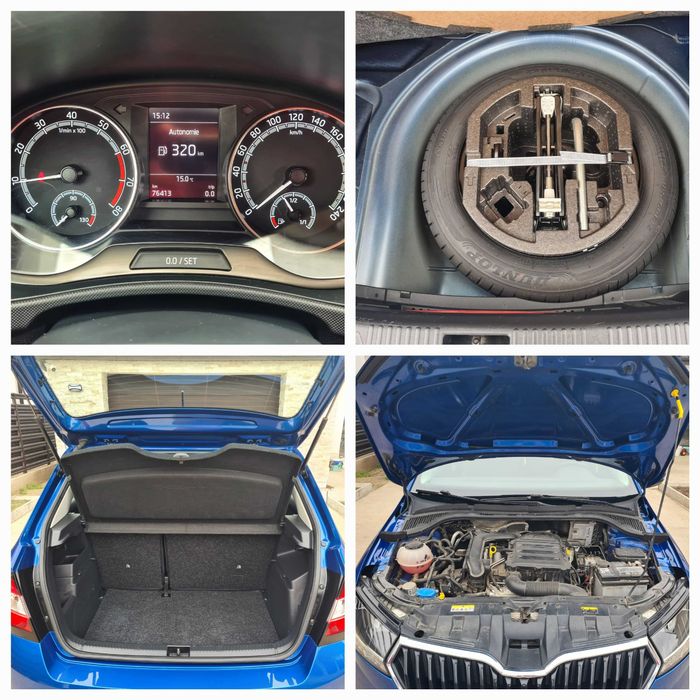 Skoda Fabia 3 Facelift, an 2021, 1.0 Tsi, EURO 6, 76000 KM REALI RATE CREDIT BUY BACK
