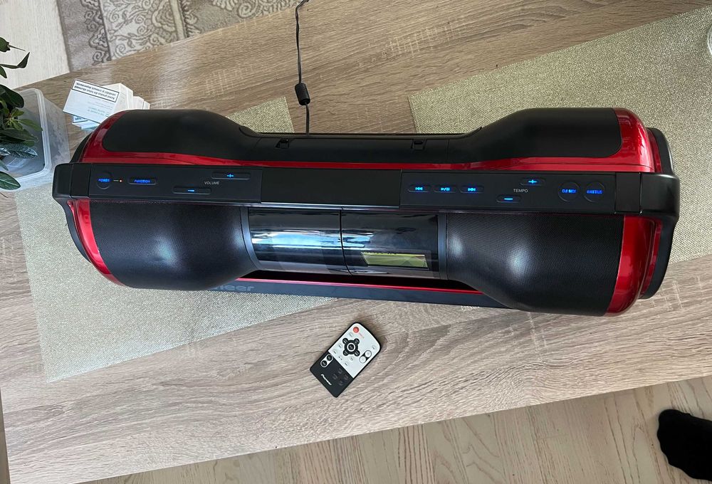 Sistem audio Pioneer STEEZ STZ-D10Z-R Boombox roșu 4GB telecomanda
