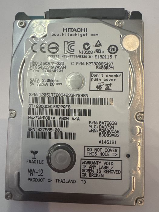 Жесткий дисң 2,5 (hdd - sata) 3 шт