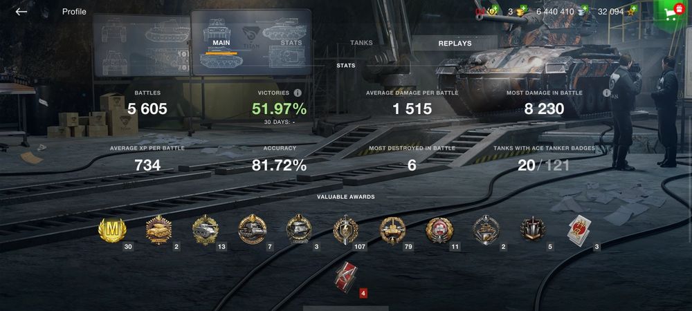 Продам акк на Wot blitz EU