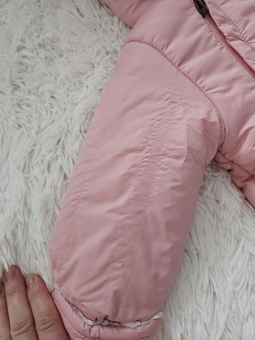 Combinezon fas, captusit cu blanita, Dusty Pink