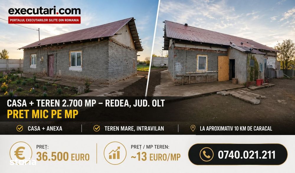 Casa P - 96 mp + Teren - 2700 mp, Redea