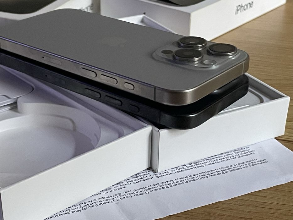 Бартер iPhone 15 pro 256 black 100% BH 0 cycles