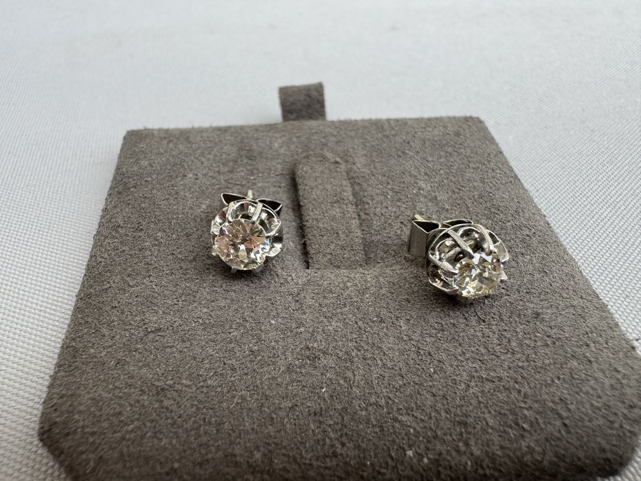 Cercei aur si diamante
