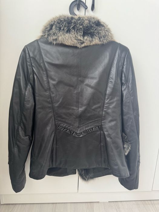 Куртка-кожа-мех.