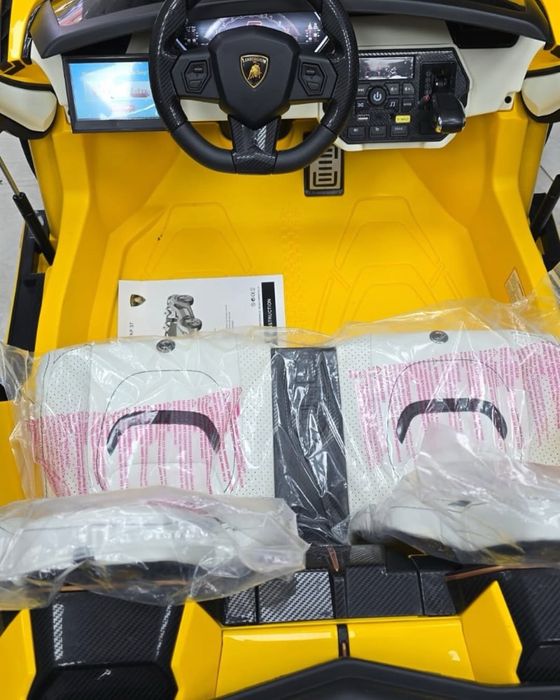 Детская машина ламборгини сиан с монитором|24вольт|двухместный