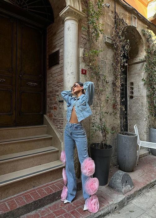 Set blugi cu trandafir