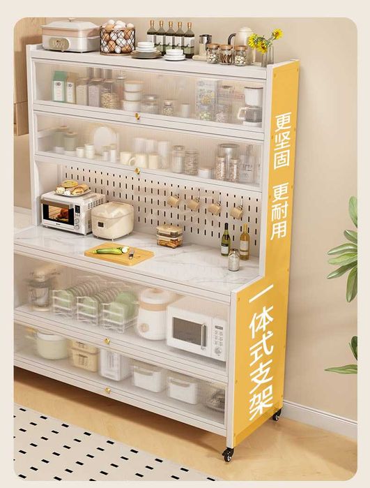 oshxona shkaflari shaffof eshiklar bilan / oshxona javonlari eshiklari