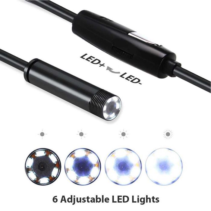 Водоустойчив ендоскоп 1.5/3.5 метра, φ5.5мм за Андроид и windows