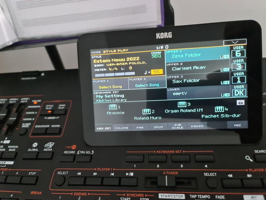 Orgă korg Pa 4x plus stativ
