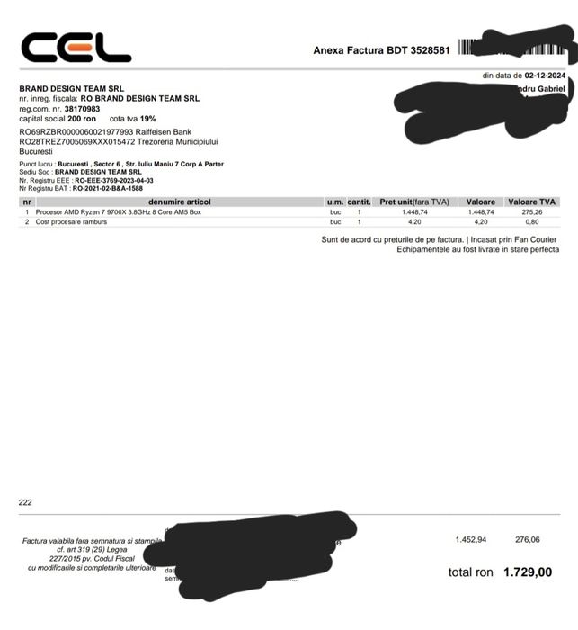 Ryzen 7 9700x BOX amd