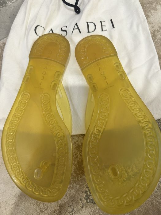 Оригинални чехли с камъни Casadei Jelly, 35