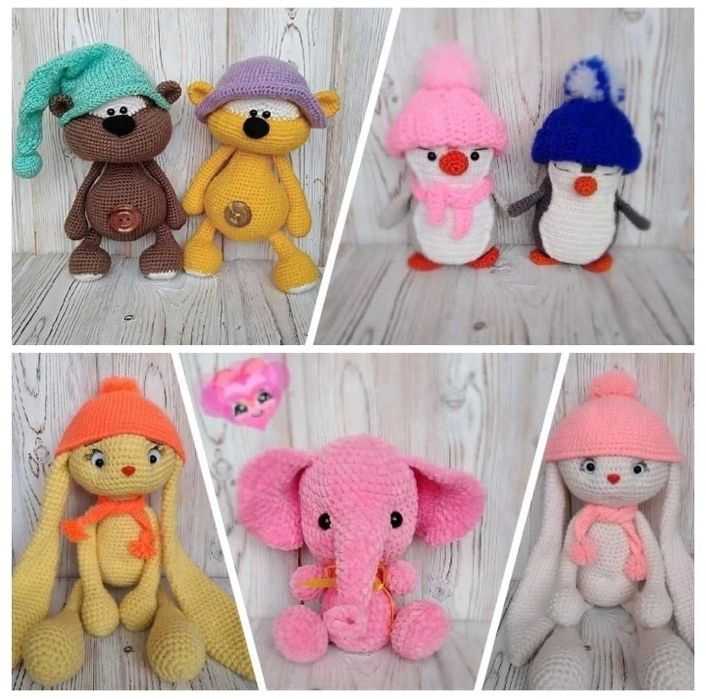 Вязаные игрушки ручной работы