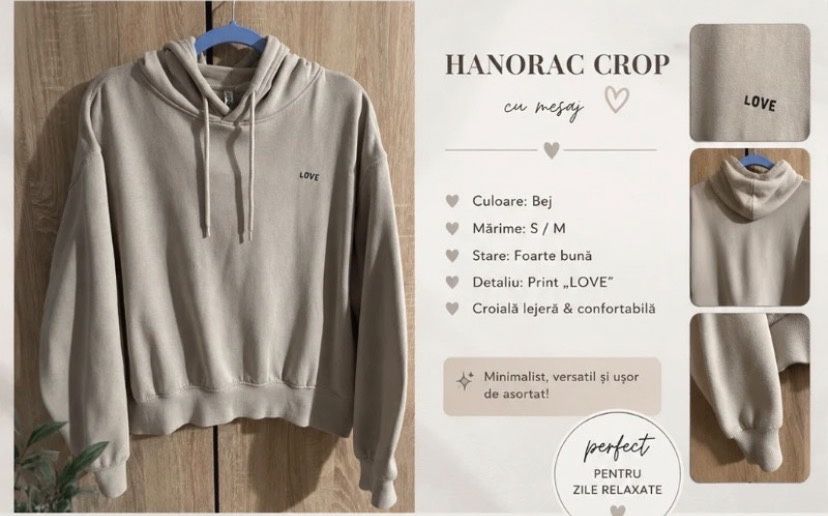 H&M, hanorac/ bluzon, M/38